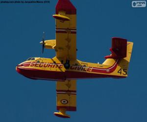 puzzel Canadair CL-215, watervliegtuig