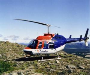 puzzel Canadese Bell 206 helikopter