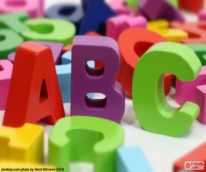 puzzel Capital letters A, B en C