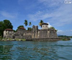 puzzel Castillo de San Felipe de Lara, Rio Dulce, Guatemala