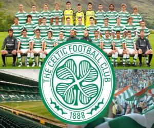 puzzel Celtic FC, beter bekend als de Keltische, Schotse voetbalclub