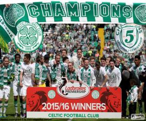 puzzel Celtic FC kampioen 2015-2016