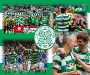 puzzel Celtic FC, kampioen van de Scottish Premier League 2011-2012