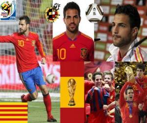 puzzel Cesc Fàbregas (Barcelona is de toekomst van) Spaanse nationale elftal Middenvelder