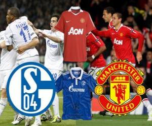 puzzel Champions League - UEFA Champions League halve finale 2010-11, FC Schalke 04 - Manchester United