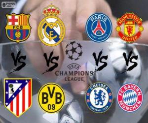 puzzel Champions League - UEFA Champions League 2013-14 Kwartfinale