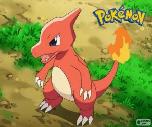 puzzel Charmeleon is de evolutie van Charmander en Charizard evolueert