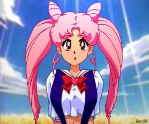 puzzel Chibiusa kan worden Sailor Chibi Moon