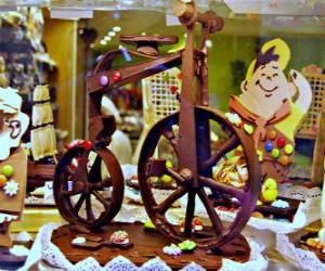 puzzel Chocolade fiets