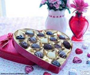 puzzel Chocolade hart