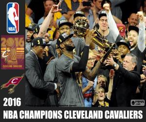 puzzel Cleveland Cavaliers, kampioen van de NBA 2016