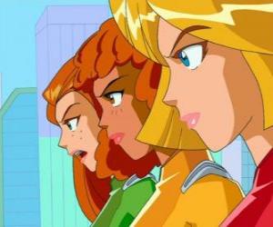 puzzel Clover, Alex en Sam, de drie Totally Spies