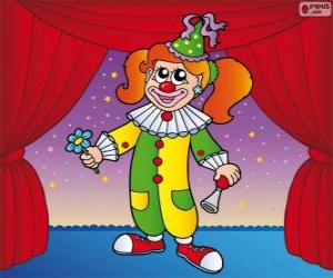 puzzel Clown vrouw