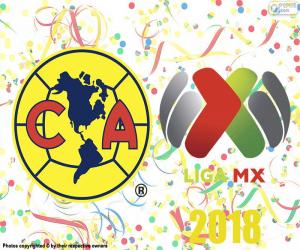 puzzel Club America, kampioen van Apertura 2018