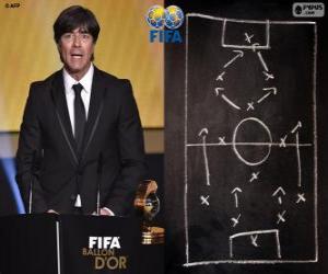 puzzel Coach van het jaar FIFA 2014 voor mannen voetbal Joachim Loew