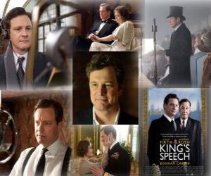 puzzel Colin Firth genomineerd voor de 2011 Oscars als beste acteur voor The King's Speech