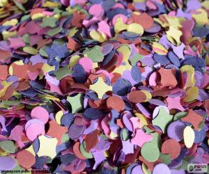 puzzel Confetti van kleuren