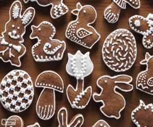 puzzel Cookies voor Pasen