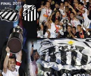 puzzel Copa Libertadores 2011 kampioen Santos FC