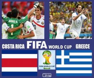 puzzel Costa Rica - Griekenland, achtste finale, Brazilië 2014