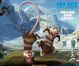 puzzel Crash en Eddie, twee opossums problematisch