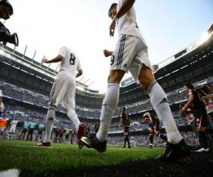 puzzel Cristiano Ronaldo en Kaka verlaat het veld