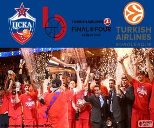 puzzel CSKA Moskou, 2016 Euroleague kampioen