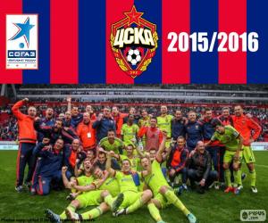 puzzel CSKA Moskou, kampioen 2015-2016