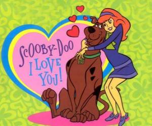 puzzel Daphne omarmen Scooby Doo