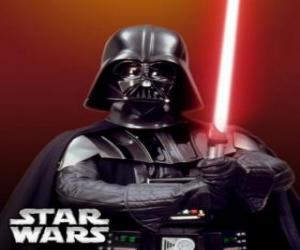 puzzel Darth Vader met zijn lightsaber