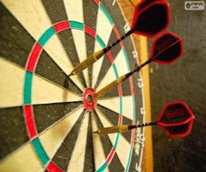 puzzel Darts en dartbord