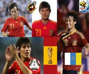 puzzel David Silva (kunst en hint) Spaanse nationale elftal Middenvelder