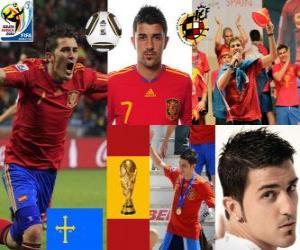 puzzel David Villa (Spanje doel) Spaanse nationale elftal vooruit