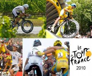 puzzel De 2010 Tour de France: Alberto Contador en Andy Schleck