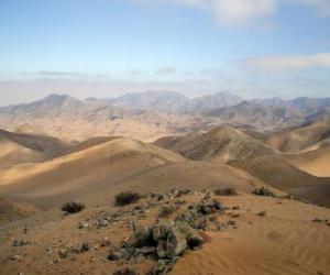 puzzel De Atacama woestijn in Chili