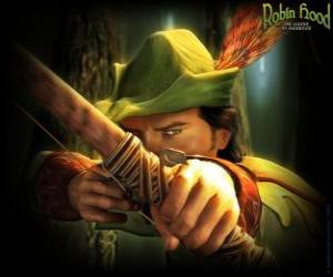 puzzel De beroemde boogschutter Robin Hood