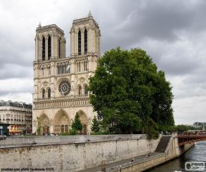 puzzel De Cathédrale Notre-Dame, Parijs