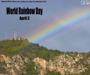 puzzel De Dag van de Regenboog van de wereld