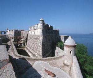 puzzel De een Pedro de la Roca Castle of Castillo del Morro, Santiago de Cuba, Cuba