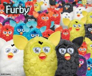 puzzel De Furbys, een elektronisch speelgoed