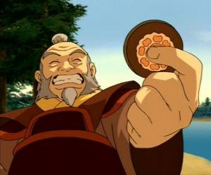 puzzel De gepensioneerde generaal Iroh bekend als de draak van het Westen is Zuko's oom en mentor