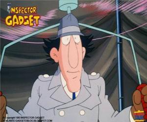 puzzel De Inspector Gadget met behulp van een van zijn gadgets, de helikopter uit de hoed