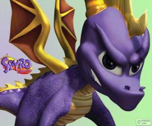 puzzel De jonge draak Spyro, hoofdpersoon van Spyro the Dragon videogames