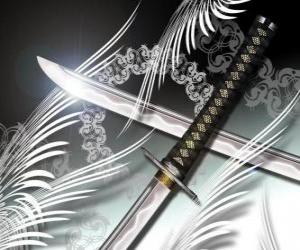 puzzel De katana is de meest bekende wapen van de ninja en samurai