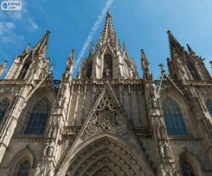 puzzel De kathedraal van Barcelona, Spanje Spanje