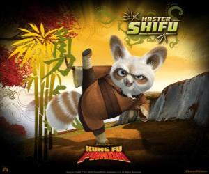 puzzel De Kung Fu master Shifu traint de beste vechters van Kung Fu in China