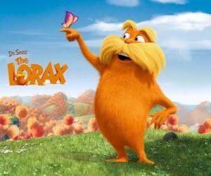 puzzel De Lorax, de harige reus is de hoedster van het forest die met bomen spreekt