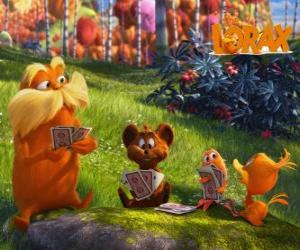 puzzel De Lorax spelen met de dieren van de vallei van Trufula