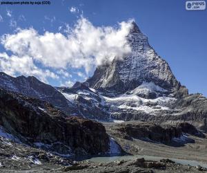 puzzel De Matterhorn, Zwitserland en Italië