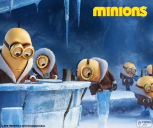 puzzel De Minions in Antarctica